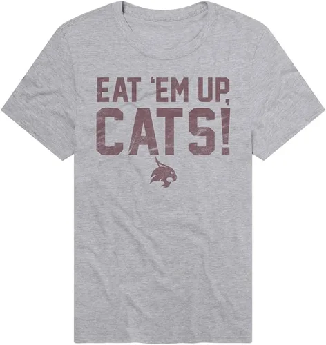 Vista 38 de Campus Lab Official NCAA Distressed Spirit Phrase Collegiate Classic Ring-Spun T-Shirt Unisex for Men & Women Collection