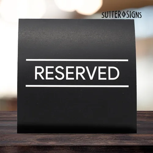 Vista 4 de Carteles de mesa reservados, paquete de 20 Tarjetas de mesa para bodas, restaurantes, eventos
