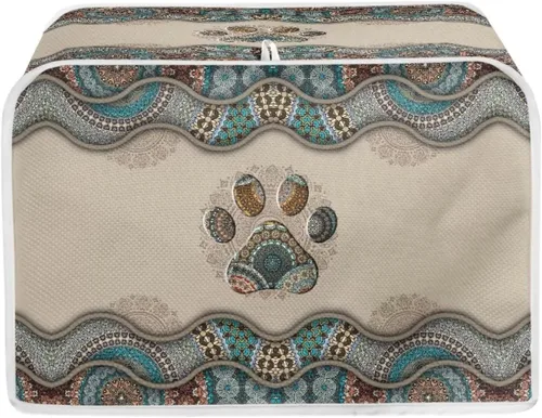 Vista 9 de Talayituse Autumn Maple Leaf Print Toaster Cover 2 Slice Bread Toaster Oven Cover Washable Toasters Dust Covers Kitchen Small Appliance Covers