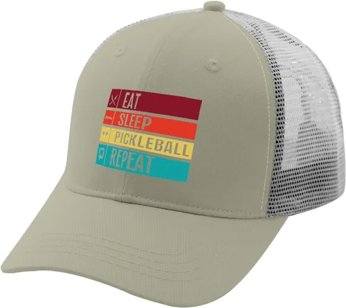 Vista 2 de Dad Hat Eat Sleep Pickleball Repeat Baseball Cap for Women Funny Cap Adjustable