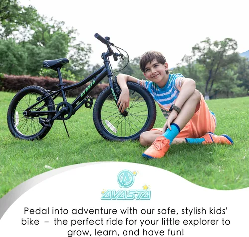Vista 4 de AVASTA Govet Bicicleta de Montaña de 20'' para Niños de 6-12 Años para Niños y Niñas con Horquilla de Suspensión, Transmisión de 6 Velocidades
