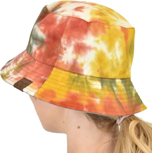 Vista 5 de C.C Unisex 100% algodón Packable Reversible Tie Dye Bucket Sun Hat