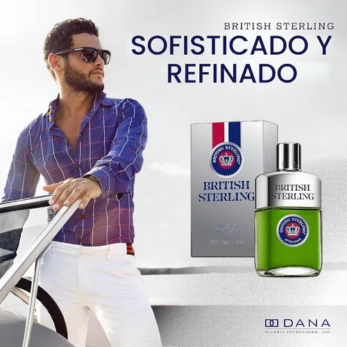 Vista 2 de British Sterling Aftershave para hombre de DANA 3.8 onzas
