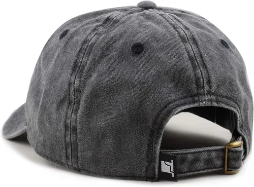 Vista 3 de The Hat Depot 100% algodón pigmento teñido de perfil bajo sombrero de papá seis panel casquillo