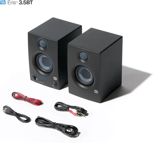 Vista 7 de PreSonus Eris 3.5BT - Monitores de estudio de 3.5 pulgadas (8.9 cm), par — Altavoces estantería alimentados, estéreo, para computadora