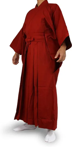 Vista 3 de Edoten Japonés Samurai Hakama Uniforme Ropa tradicional japonesa Kimono RD × RD S