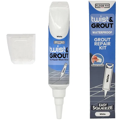 Vista 13 de Floor-Fix Pro Twist & Grout Kit de reparación – Reparación de lechada impermeable premezclada & Alternativa de bolígrafo de pintura de lechada