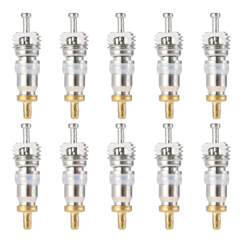 Vista 5 de Kit de núcleo de válvula de CA de 46 piezas, kit surtido de herramientas de extracción R134a R22 R410 con núcleo de válvula, válvula, tuerca