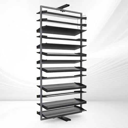 Vista 35 de 360-Degree Rotating Shoe Organizer Cabinet, Stylish Hidden Storage Solution for Entryway & Living Room, Space-Saving Design, 72x67.2cm/28.3x26.5in