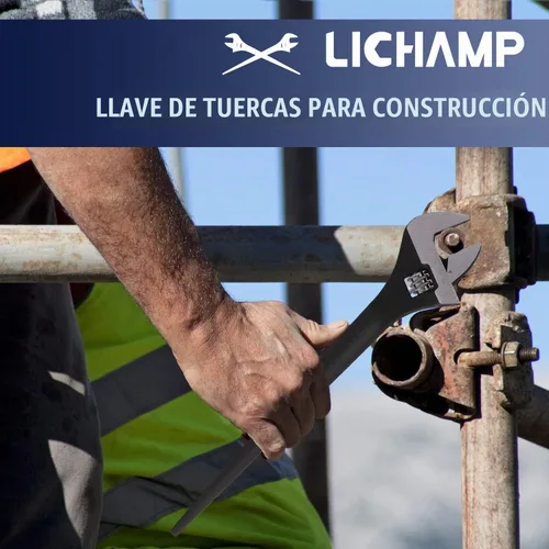 Vista 2 de Lichamp Juego de 3 llaves de construcción ajustables de 10, 12 y 16 pulgadas