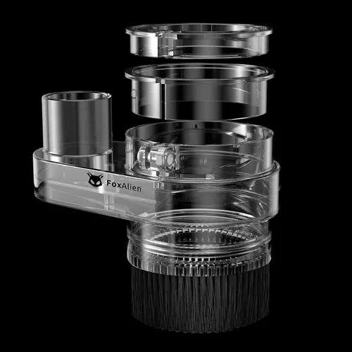 Vista 6 de FoxAlien Zapatilla Antipolvo de 69mm de Diámetro para Máquina de Router CNC, Compatible con Motor de Husillo de 52mm y Router de 65mm, Diámetro