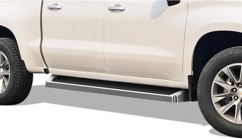 Vista 18 de APS Estribos negros compatibles con Chevy Silverado GMC Sierra 1500 2019-2026 Crew Cab y 2500 HD 3500 HD 2020-2026