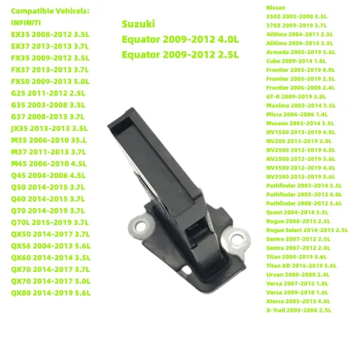 Vista 3 de 22680-7S000 Sensor de flujo de aire masivo Medidor MAF compatible con Nissan 07-13 Sentra, 03-15 Murano, 05-15 Xterra, 03-09 350Z, 09-15 370Z