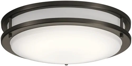 Vista 6 de Kichler Lighting Avon - Montaje empotrado LED de 24" con acrílico en níquel cepillado