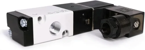 Vista 3 de Válvula electromagnética 3/2 vías 1/8 "PT neumático normalmente cerrado AirTAC 3V110-06 AC110V Aire sola bobina piloto eléctrico 2 posición 3 vías
