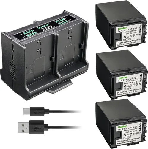 Vista 7 de Kastar Cargador de batería cuádruple compatible con Canon VIXIA HF S200 HFS200, VIXIA HF10, VIXIA HF11, VIXIA HF20, VIXIA HF21, VIXIA HF100, VIXIA