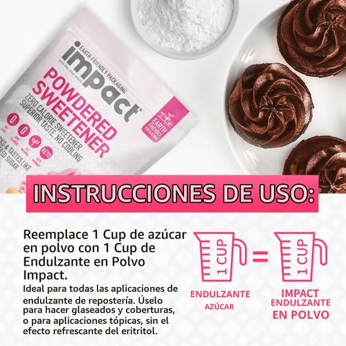 Vista 6 de Impact - Mezcla de edulcorante de alulosa en polvo y fruta de monje - 0.94