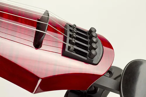 Vista 2 de NS Design WAV5 Violín eléctrico, rojo transparente