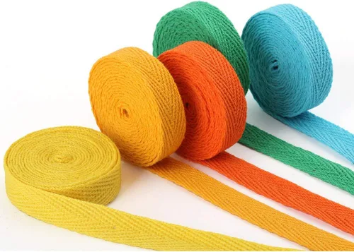 Vista 4 de Cinta de sarga de algodón de 54 yardas de 3/8 pulgadas de ancho (0.394 in) de ancho, cinta de sarga en espiga para manualidades, costura, ropa