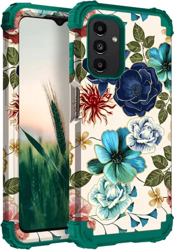 Vista 53 de Hocase Funda para Galaxy A37 5G, protección resistente a prueba de golpes, parachoques de goma de silicona suave+funda protectora híbrida