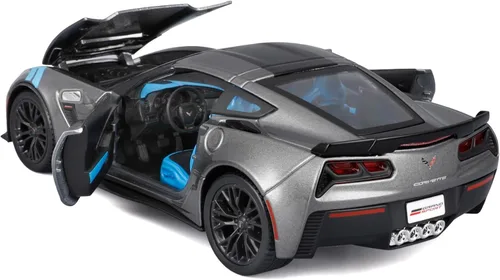 Vista 5 de Maisto Línea de montaje a escala 1:24 Chevrolet Corvette Grand Sport 2017 - Gris