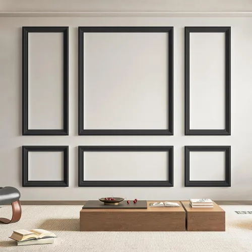 Vista 10 de Art3d - Juego de 6 molduras precortadas para pared, paneles de revestimiento para montar, para interior, sala de estar, dormitorio, se instalan