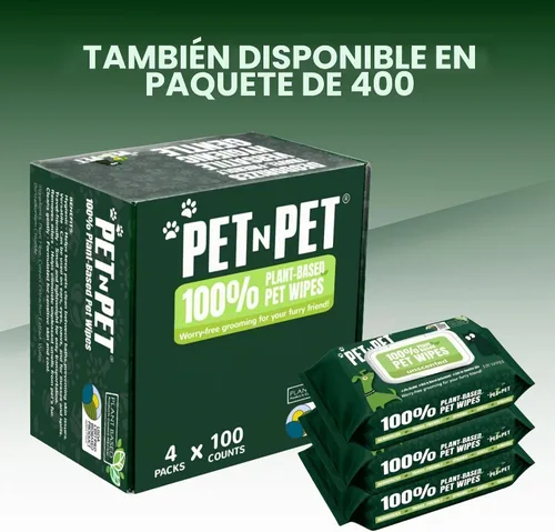 Vista 9 de PET N PET Toallitas para perros, 100 unidades, sin perfume, hipoalergénicas