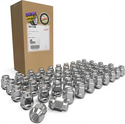 Vista 14 de Wheel Accessories Parts 20 piezas de tuercas de llanta M14x1.5, rosca de 14x1.5, tuerca de seguridad tipo bellota, 1.4" de largo, negras Negro
