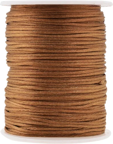 Vista 87 de Mandala Crafts Cordón de satén de cola de rattail de 0.02 in para nudos chinos de macramé