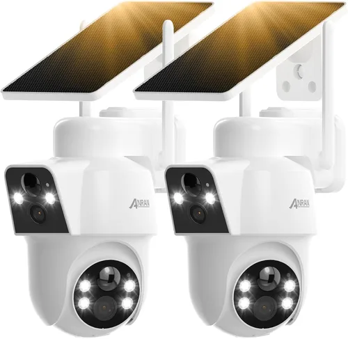 Vista 12 de ANRAN Panel solar de 3 W con cable Micro USB de 3 m y puerto Tipo-C, compatible con cámaras de seguridad CCTV con batería recargable, impermeable