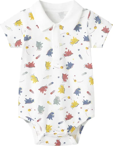 Vista 227 de pureborn Mameluco de algodón súper suave para bebés niños y niñas de 0 a 24 meses