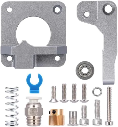 Vista 2 de Ender 3 v2 Ender 3 CR-10 extrusora totalmente metálica de aluminio MK8 Bowden Extrusora de 40 dientes Ender 3 Pro/Ender 5/CR-10 Series 3D Impresora