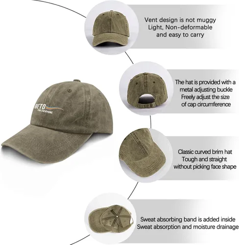Vista 6 de ruio Pride Hats for Men Baseball Cap Dad Hats for Women BbETO for Everyonej Baseball Hats for Men