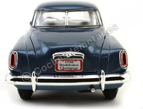 Vista 4 de Road Signature 92478bl 1950 Studebaker Champion Blue 1-18 modelo de coche fundido a troquel