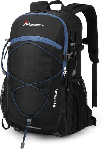 Vista 11 de Mochila de senderismo MOUNTAINTOP de 40 L, mochila ligera para exteriores Verde militar
