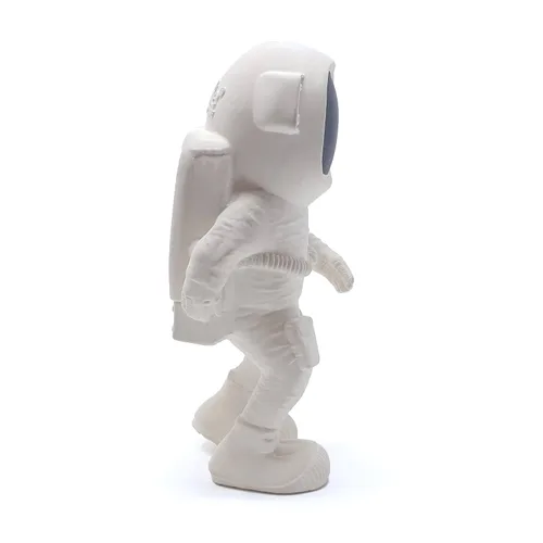 Vista 7 de AstroGNAW (blanco) Juguete de goma natural para bebé, dentición, baño y juego sensorial