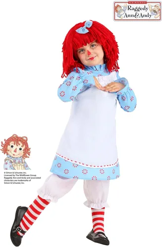 Vista 2 de Fun Costumes Disfraz clásico de Raggedy Ann para niña, 18 meses