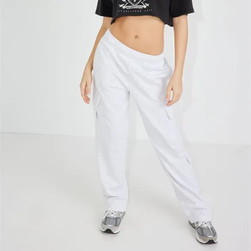 Vista 3 de Cargo Sweatpants for Women Casual Baggy High Waisted Wide Leg Jogger Pants Teen Girls Y2K Pants with Pockets