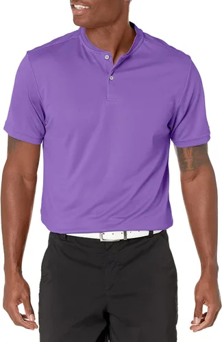 Vista 11 de PGA Tour Polo de manga corta piqué para hombre con nuevo cuello casual azul Blossom