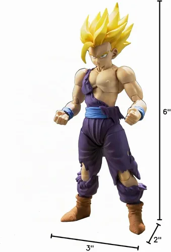 Vista 2 de Figura de acción de Gohan Super Sayayin de Bandai Tamashii Nations S.H. (Dragon Ball Z)