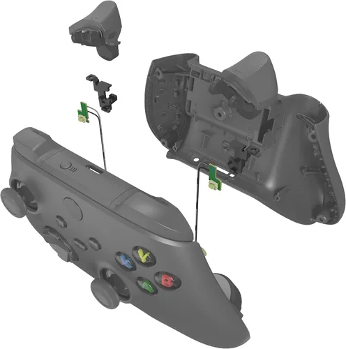 Vista 6 de eXtremeRate Clicky Hair Trigger Kit for Xbox Series XS Controller LT RT Shoulder Buttons Custom Flashshot Trigger Stop Flex Cable for Xbox Series XS