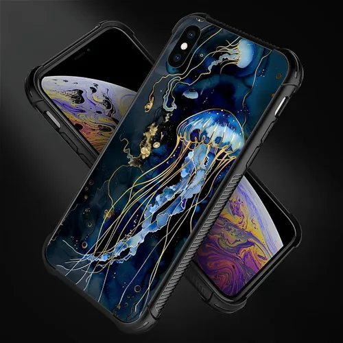 Vista 64 de Funda compatible con iPhone XR, diseño de elefantes africanos para niñas, diseño de patrón a prueba de golpes, antiarañazos, carcasa trasera