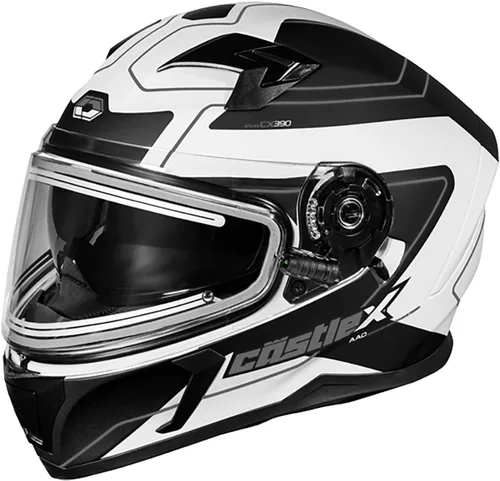 Vista 7 de Casco eléctrico Castle X CX390 Atlas para motos de nieve, cara completa, rosa brillante mate/negro - XS