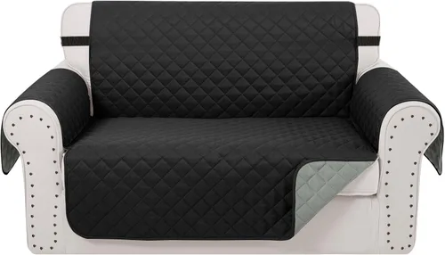 Vista 16 de Fundas para Silla Reclinable Reversibles Funda de Sofá para Mascotas Protector de Muebles Lazy Boy (Silla 23'', Beige/Beige)