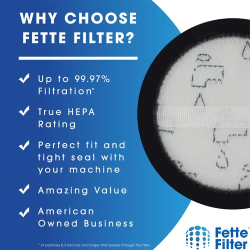 Vista 4 de Fette Filter - Kit de filtro de vacío de repuesto, 1 filtro de polvo y 1 juego de filtros de espuma de motor de poste compatible con Eureka