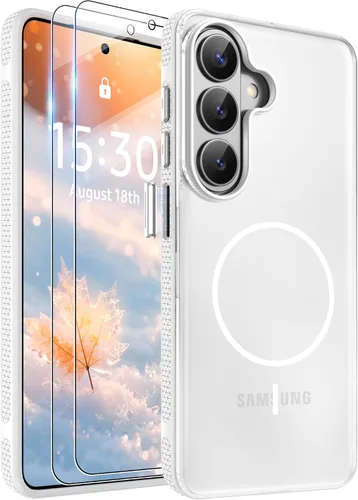 Vista 201 de Jshru Funda para Samsung Galaxy S26 Plus/Galaxy S25 Plus: para Galaxy S24 Plus [compatible con Magsafe] [2 protectores de pantalla HD] cubierta