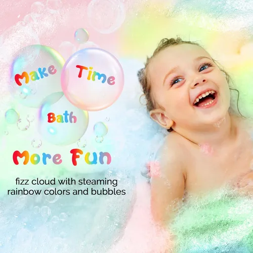 Vista 6 de Bombas de baño para niños, 6 paquetes de burbujas para árbol de Navidad para niños, regalos de Navidad para mujeres, adolescentes, regalos