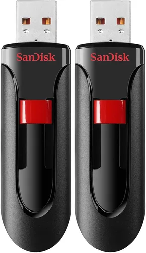 Vista 7 de SanDisk Unidad flash USB 2.0 Cruzer Glide de 32 GB - SDCZ60-032G-B35, rojo