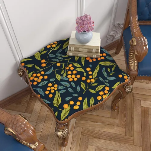 Vista 5 de BOKEBEVE Papel Tapiz Azul Naranja Verde Despegar y Pegar Hojas Bohemias Florales Papel de Contacto Removible Impermeable para Pegar en Paredes