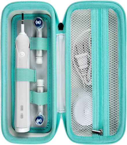 Vista 17 de Funda rígida de viaje para cepillo de dientes compatible con Oral-B Pro 1000, 2000, 3000, 3500, 1500/ para cepillo de dientes eléctrico Philips